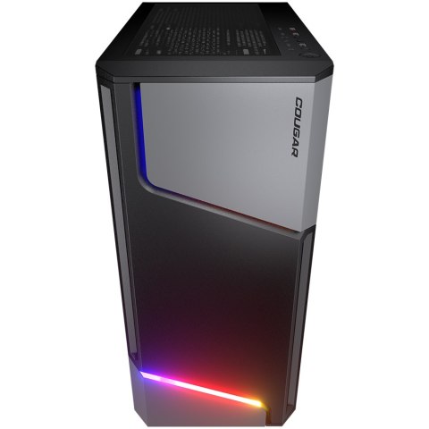 COUGAR | MX360 RGB | PC Case | Mid Tower / Metal Front Panel with ARGB strips / 1 x ARGB Fan / TG Left Panel