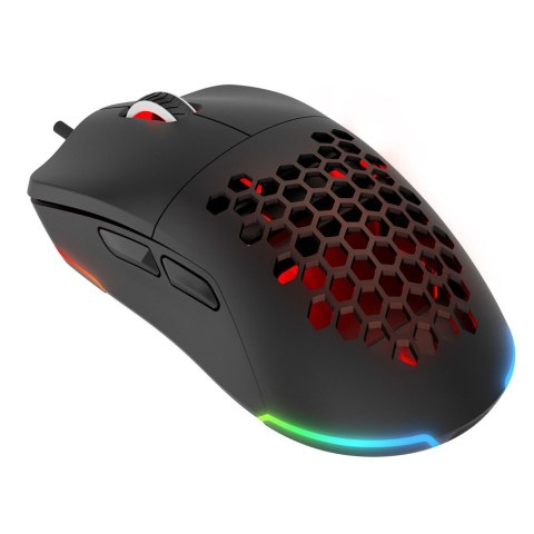 Rampage BLINK myszka gamingowa przewodowa USB, 12800 DPI, RGB, sensor optyczny, czarna