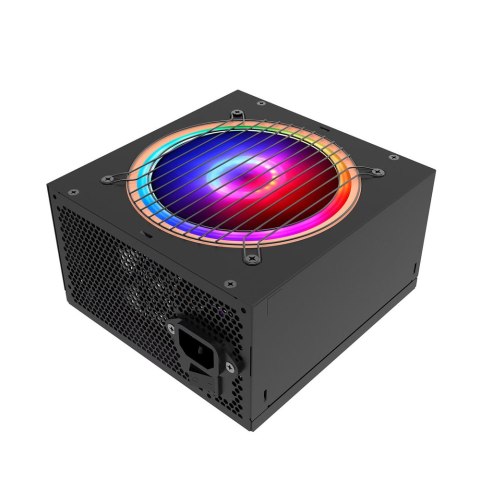 Rampage RGB 500 - Zasilacz ATX 500W 80 plus bronze, zasilacz komputerowy 120 mm, RGB