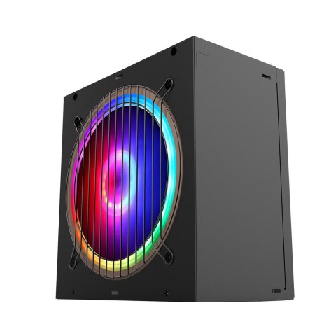 Rampage RGB 500 - Zasilacz ATX 500W 80 plus bronze, zasilacz komputerowy 120 mm, RGB