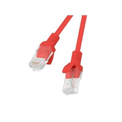 Patch cord Lanberg UTP kat.5e 0,5m czerwony