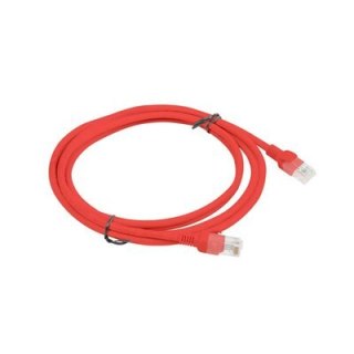 Patch cord Lanberg UTP kat.5e 2m czerwony