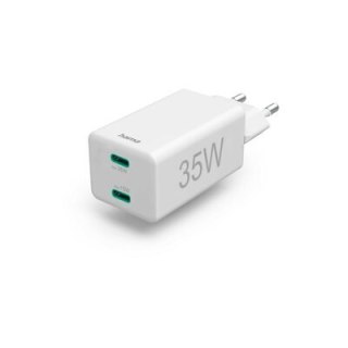 Ładowarka sieciowa Hama Mini 35W 2x USB-C biała