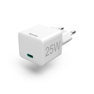 Ładowarka sieciowa Hama Mini Power Delivery (PD)/Qualcomm 25W biała