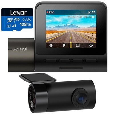 Wideorejestrator 70Mai Dash Cam A200 + kamera wsteczna RC11 + karta Lexar 128GB