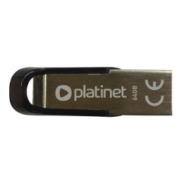 PLATINET PENDRIVE USB 2.0 S-Depo 64GB METAL UDP WATERPROOF [44848]