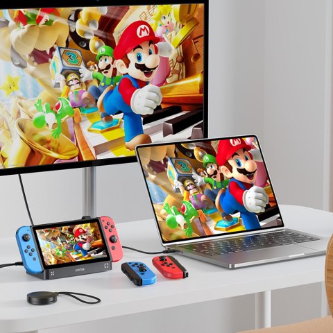 Unitek Stacja dokująca do Nintendo Switch, PD 100W, HDMI 4K, RJ-45, czytnik kart