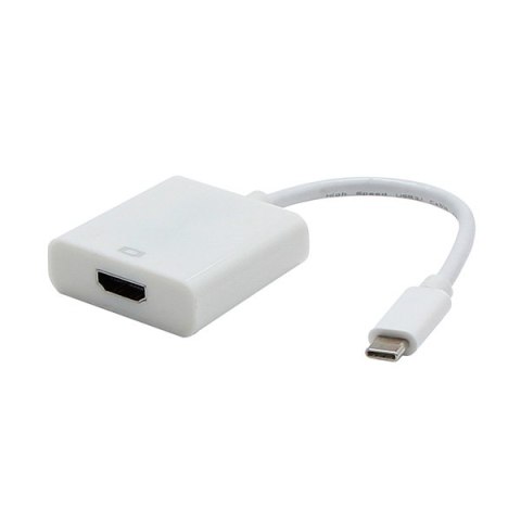 USB/Video DP Alt Mode, USB C (M) - HDMI F, biały, plastic bag 4K2K@30Hz