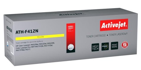 Activejet ATH-F412N Toner (zamiennik HP 410A CF412A; Supreme; 2300 stron; żółty)