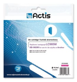 ACTIS KB-985M Tusz (zamiennik Brother LC985M; Standard; 19,5 ml; czerwony)