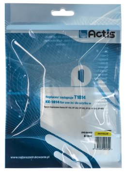 Actis KE-1814 Tusz (zamiennik Epson T1814; Standard; 15 ml; żółty)