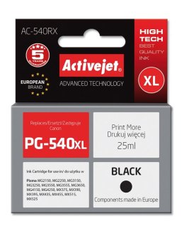 Activejet AC-540RX Tusz (zamiennik Canon PG-540XL; Premium; 25 ml; 700 stron, czarny)