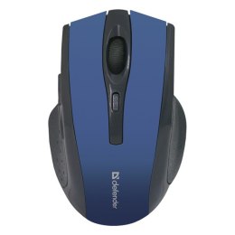 Mysz bezprzewodowa, Defender Accura MM-665, czarno-niebieski, optyczna, 1600DPI