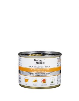 DOLINA NOTECI Premium Bażant z dynią i makaronem - mokra karma dla psów dorosłych ras małych - 185g