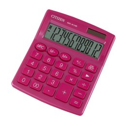Citizen kalkulator SDC812NRPKE, różowa, biurkowy, 12 miejsc, podwójne zasilanie