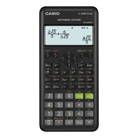 Casio Kalkulator FX 82 ES PLUS 2E, czarna, szkolny