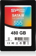 Dysk SSD Silicon Power S55 480GB 2,5" SATA III 560/530 MB/s (SP480GBSS3S55S25)