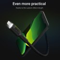 Kabel Green Cell GC Ray USB - Lightning 200cm do iPhone, iPad, iPod, biały LED, szybkie ładowanie