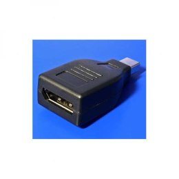 Video redukcja, mini DisplayPort (M) - DisplayPort F, czarna, Logo 32744