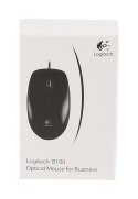 Mysz Logitech B100 910-003357 (optyczna; 800 DPI; kolor czarny) + natychmiastowa wysyłka do godziny 18