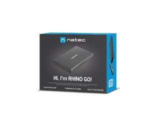 OBUDOWA HDD/SSD ZEWNĘTRZNA NATEC RHINO GO SATA 2.5" USB 3.0 CZARNA