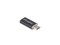 ADAPTER USB-C(F) 2.0->USB MICRO(M) CZARNY LANBERG