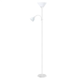 PLATINET FLOOR LAMP LAMPA PODŁOGOWA E27+E14 WHITE [45177]
